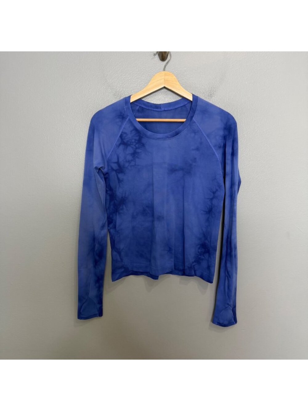 LULULEMON Swiftly Tech Long Sleeve Shirt 2.0 Race Length in Marble Dye Psychic s